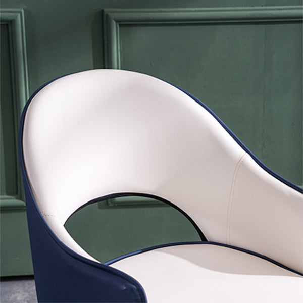 Contemporary Style Upholstered Arm Dining Chairs Open Back Dining Side Chair Clearhalo ' kitchen&dining_furn' 'Dining Chairs' 'Dining Tables & Seating' 'dining_chair' 'furn' 'furn_dining_chair' 'Furniture' 'furniture_dining_chair' 'Kitchen & Dining Furniture' 'kitchen' 4039022