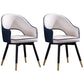 Contemporary Style Upholstered Arm Dining Chairs Open Back Dining Side Chair Blue 2 Piece Set Clearhalo ' kitchen&dining_furn' 'Dining Chairs' 'Dining Tables & Seating' 'dining_chair' 'furn' 'furn_dining_chair' 'Furniture' 'furniture_dining_chair' 'Kitchen & Dining Furniture' 'kitchen' 4039025