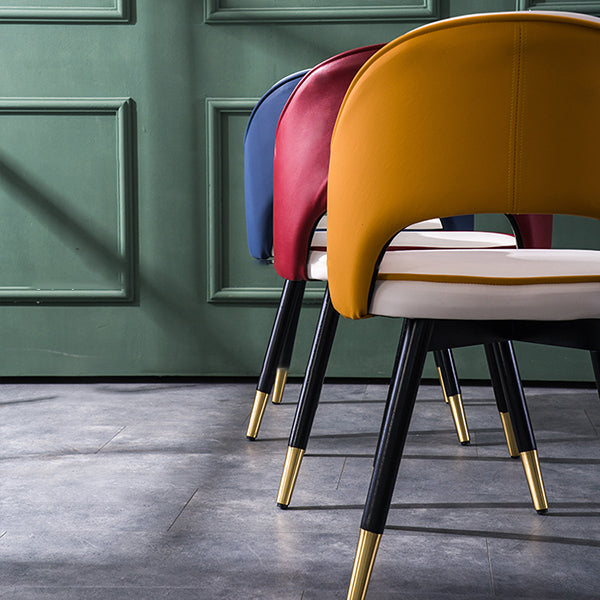 Contemporary Style Upholstered Arm Dining Chairs Open Back Dining Side Chair Clearhalo ' kitchen&dining_furn' 'Dining Chairs' 'Dining Tables & Seating' 'dining_chair' 'furn' 'furn_dining_chair' 'Furniture' 'furniture_dining_chair' 'Kitchen & Dining Furniture' 'kitchen' 4039033