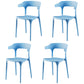 Plastic Armless Dining Chairs Scandinavian Stackable Dining Side Chairs (Set of 4) Light Blue Clearhalo ' kitchen&dining_furn' 'Dining Chairs' 'Dining Tables & Seating' 'dining_chair' 'furn' 'furn_dining_chair' 'Furniture' 'furniture_dining_chair' 'Kitchen & Dining Furniture' 'kitchen' 4039056