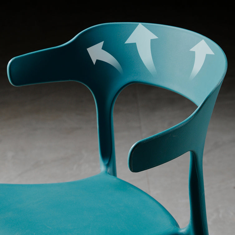 Plastic Armless Dining Chairs Scandinavian Stackable Dining Side Chairs (Set of 4) Clearhalo ' kitchen&dining_furn' 'Dining Chairs' 'Dining Tables & Seating' 'dining_chair' 'furn' 'furn_dining_chair' 'Furniture' 'furniture_dining_chair' 'Kitchen & Dining Furniture' 'kitchen' 4039059