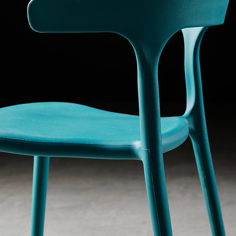 Plastic Armless Dining Chairs Scandinavian Stackable Dining Side Chairs (Set of 4) Clearhalo ' kitchen&dining_furn' 'Dining Chairs' 'Dining Tables & Seating' 'dining_chair' 'furn' 'furn_dining_chair' 'Furniture' 'furniture_dining_chair' 'Kitchen & Dining Furniture' 'kitchen' 4039063