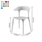 Plastic Armless Dining Chairs Scandinavian Stackable Dining Side Chairs (Set of 4) Clearhalo ' kitchen&dining_furn' 'Dining Chairs' 'Dining Tables & Seating' 'dining_chair' 'furn' 'furn_dining_chair' 'Furniture' 'furniture_dining_chair' 'Kitchen & Dining Furniture' 'kitchen' 4039070
