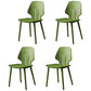 Scandinavian Armless Dining Chairs Plastic Dining Side Chairs (Set of 4) Green Clearhalo ' kitchen&dining_furn' 'Dining Chairs' 'Dining Tables & Seating' 'dining_chair' 'furn' 'furn_dining_chair' 'Furniture' 'furniture_dining_chair' 'Kitchen & Dining Furniture' 'kitchen' 4039079