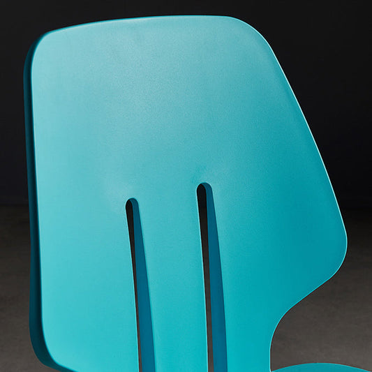 Scandinavian Armless Dining Chairs Plastic Dining Side Chairs (Set of 4) Clearhalo ' kitchen&dining_furn' 'Dining Chairs' 'Dining Tables & Seating' 'dining_chair' 'furn' 'furn_dining_chair' 'Furniture' 'furniture_dining_chair' 'Kitchen & Dining Furniture' 'kitchen' 4039082