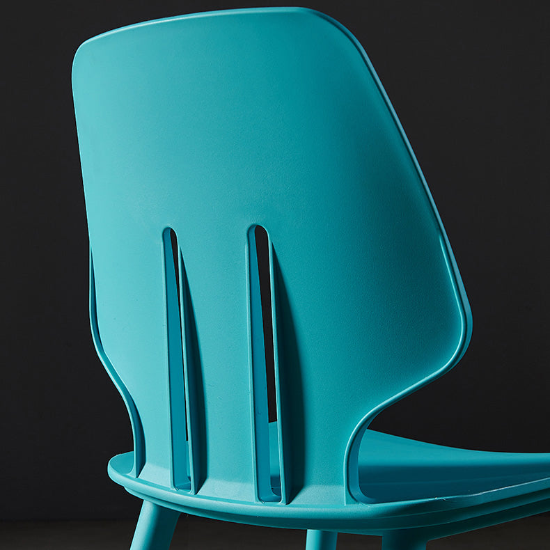 Scandinavian Armless Dining Chairs Plastic Dining Side Chairs (Set of 4) Clearhalo ' kitchen&dining_furn' 'Dining Chairs' 'Dining Tables & Seating' 'dining_chair' 'furn' 'furn_dining_chair' 'Furniture' 'furniture_dining_chair' 'Kitchen & Dining Furniture' 'kitchen' 4039084