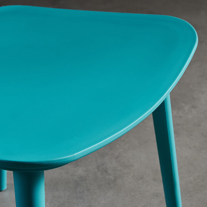 Scandinavian Armless Dining Chairs Plastic Dining Side Chairs (Set of 4) Clearhalo ' kitchen&dining_furn' 'Dining Chairs' 'Dining Tables & Seating' 'dining_chair' 'furn' 'furn_dining_chair' 'Furniture' 'furniture_dining_chair' 'Kitchen & Dining Furniture' 'kitchen' 4039085