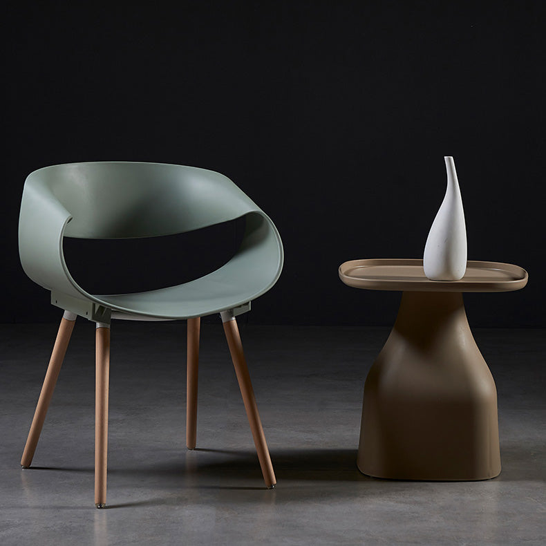 Scandinavian Armless Dining Chairs Side Dining Chairs with Wood Legs (Set of 2) Clearhalo ' kitchen&dining_furn' 'Dining Chairs' 'Dining Tables & Seating' 'dining_chair' 'furn' 'furn_dining_chair' 'Furniture' 'furniture_dining_chair' 'Kitchen & Dining Furniture' 'kitchen' 4039113