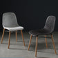 Scandinavian Style Plastic Dining Armless Chair Solid Back Chair with Wooden Legs Clearhalo ' kitchen&dining_furn' 'Dining Chairs' 'Dining Tables & Seating' 'dining_chair' 'furn' 'furn_dining_chair' 'Furniture' 'furniture_dining_chair' 'Kitchen & Dining Furniture' 'kitchen' 4039115