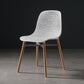 Scandinavian Style Plastic Dining Armless Chair Solid Back Chair with Wooden Legs White 1 Piece Clearhalo ' kitchen&dining_furn' 'Dining Chairs' 'Dining Tables & Seating' 'dining_chair' 'furn' 'furn_dining_chair' 'Furniture' 'furniture_dining_chair' 'Kitchen & Dining Furniture' 'kitchen' 4039133
