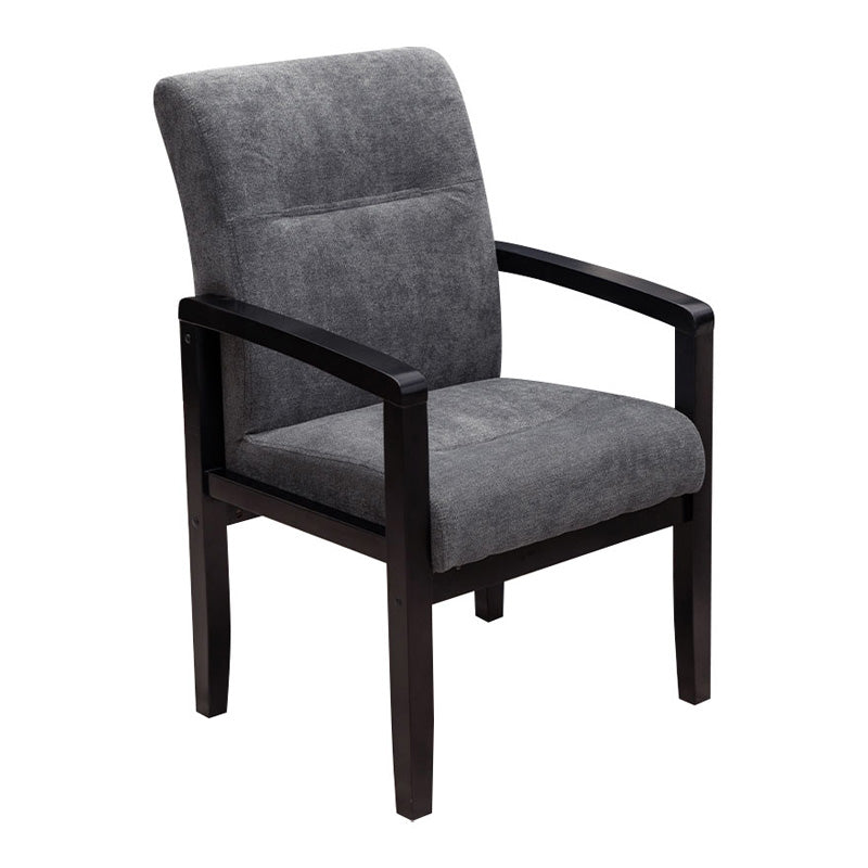 Minimalist Style Upholstered Arm Dining Chairs Solid Back Side Chairs (Set of 4) Clearhalo ' kitchen&dining_furn' 'Dining Chairs' 'Dining Tables & Seating' 'dining_chair' 'furn' 'furn_dining_chair' 'Furniture' 'furniture_dining_chair' 'Kitchen & Dining Furniture' 'kitchen' 4039182