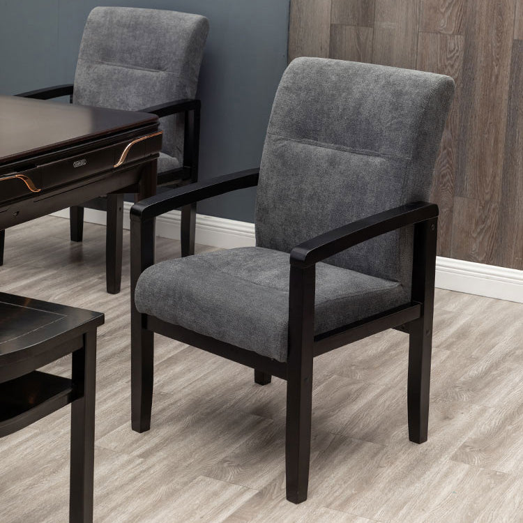 Minimalist Style Upholstered Arm Dining Chairs Solid Back Side Chairs (Set of 4) Clearhalo ' kitchen&dining_furn' 'Dining Chairs' 'Dining Tables & Seating' 'dining_chair' 'furn' 'furn_dining_chair' 'Furniture' 'furniture_dining_chair' 'Kitchen & Dining Furniture' 'kitchen' 4039187