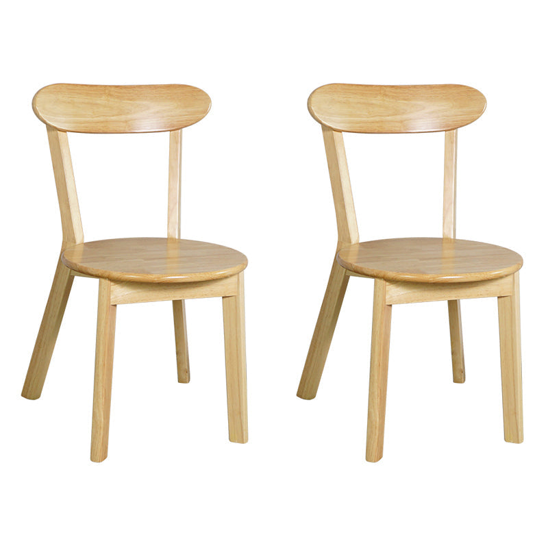 Scandinavian Style Wood Side Dining Chairs Open Back Dining Side Chair (Set of 2) Natural Clearhalo ' kitchen&dining_furn' 'Dining Chairs' 'Dining Tables & Seating' 'dining_chair' 'furn' 'furn_dining_chair' 'Furniture' 'furniture_dining_chair' 'Kitchen & Dining Furniture' 'kitchen' 4039192