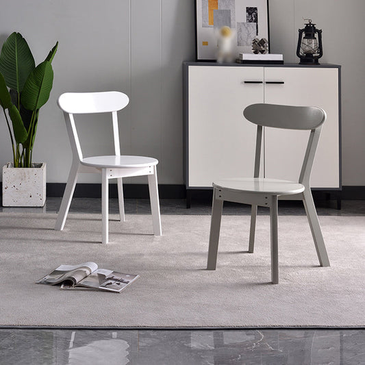 Scandinavian Style Wood Side Dining Chairs Open Back Dining Side Chair (Set of 2) Clearhalo ' kitchen&dining_furn' 'Dining Chairs' 'Dining Tables & Seating' 'dining_chair' 'furn' 'furn_dining_chair' 'Furniture' 'furniture_dining_chair' 'Kitchen & Dining Furniture' 'kitchen' 4039196