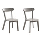 Scandinavian Style Wood Side Dining Chairs Open Back Dining Side Chair (Set of 2) Grey Clearhalo ' kitchen&dining_furn' 'Dining Chairs' 'Dining Tables & Seating' 'dining_chair' 'furn' 'furn_dining_chair' 'Furniture' 'furniture_dining_chair' 'Kitchen & Dining Furniture' 'kitchen' 4039197