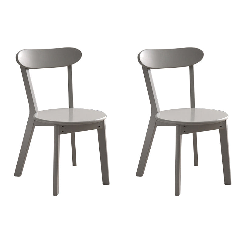 Scandinavian Style Wood Side Dining Chairs Open Back Dining Side Chair (Set of 2) Grey Clearhalo ' kitchen&dining_furn' 'Dining Chairs' 'Dining Tables & Seating' 'dining_chair' 'furn' 'furn_dining_chair' 'Furniture' 'furniture_dining_chair' 'Kitchen & Dining Furniture' 'kitchen' 4039197