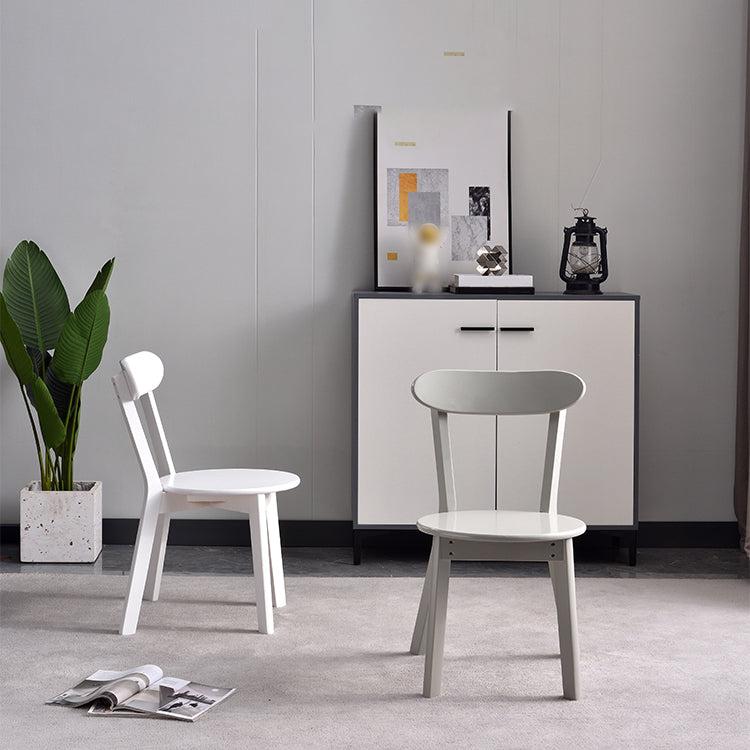 Scandinavian Style Wood Side Dining Chairs Open Back Dining Side Chair (Set of 2) Clearhalo ' kitchen&dining_furn' 'Dining Chairs' 'Dining Tables & Seating' 'dining_chair' 'furn' 'furn_dining_chair' 'Furniture' 'furniture_dining_chair' 'Kitchen & Dining Furniture' 'kitchen' 4039198