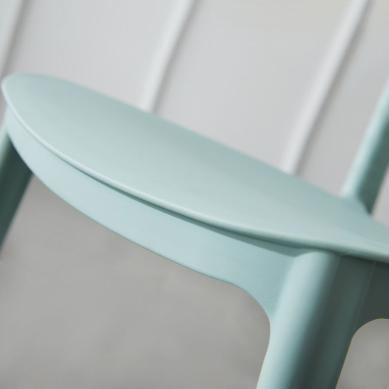 Open Back Armless Dining Chair Plastic Stackable Dining Side Chairs (Set of 4) Clearhalo ' kitchen&dining_furn' 'Dining Chairs' 'Dining Tables & Seating' 'dining_chair' 'furn' 'furn_dining_chair' 'Furniture' 'furniture_dining_chair' 'Kitchen & Dining Furniture' 'kitchen' 4039244