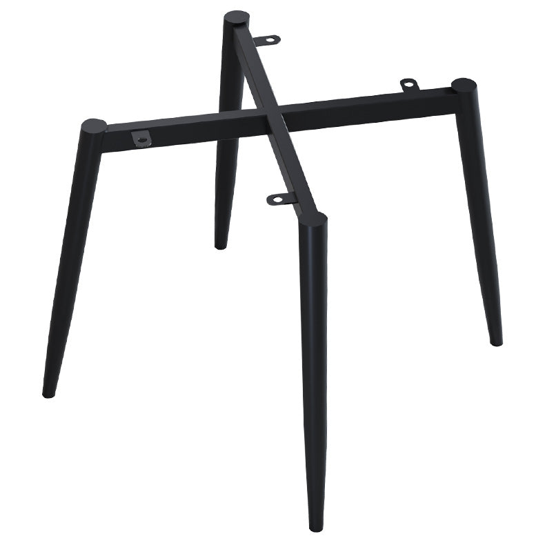 Modern Metal Indoor-Outdoor Chair Dining Room Solid Back Armless Single Chair Clearhalo ' kitchen&dining_furn' 'Dining Chairs' 'Dining Tables & Seating' 'dining_chair' 'furn' 'furn_dining_chair' 'Furniture' 'furniture_dining_chair' 'Kitchen & Dining Furniture' 'kitchen' 4039264