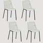 Home Dining Armless Chairs Dining Side Chairs with Metal Legs (Set of 4) Green Clearhalo ' kitchen&dining_furn' 'Dining Chairs' 'Dining Tables & Seating' 'dining_chair' 'furn' 'furn_dining_chair' 'Furniture' 'furniture_dining_chair' 'Kitchen & Dining Furniture' 'kitchen' 4039279