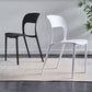 Plastic Stackable Dining Side Chairs Open Back Armless Dining Chair (Set of 4) Clearhalo ' kitchen&dining_furn' 'Dining Chairs' 'Dining Tables & Seating' 'dining_chair' 'furn' 'furn_dining_chair' 'Furniture' 'furniture_dining_chair' 'Kitchen & Dining Furniture' 'kitchen' 4039311