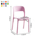 Plastic Stackable Dining Side Chairs Open Back Armless Dining Chair (Set of 4) Clearhalo ' kitchen&dining_furn' 'Dining Chairs' 'Dining Tables & Seating' 'dining_chair' 'furn' 'furn_dining_chair' 'Furniture' 'furniture_dining_chair' 'Kitchen & Dining Furniture' 'kitchen' 4039317