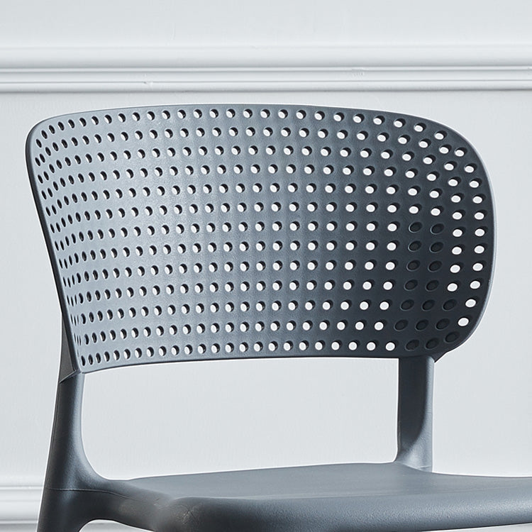 Stackable Plastic Dining Side Chairs Open Back Armless Dining Chairs (Set of 4) Clearhalo ' kitchen&dining_furn' 'Dining Chairs' 'Dining Tables & Seating' 'dining_chair' 'furn' 'furn_dining_chair' 'Furniture' 'furniture_dining_chair' 'Kitchen & Dining Furniture' 'kitchen' 4039329