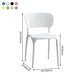 Stackable Plastic Dining Side Chairs Open Back Armless Dining Chairs (Set of 4) Clearhalo ' kitchen&dining_furn' 'Dining Chairs' 'Dining Tables & Seating' 'dining_chair' 'furn' 'furn_dining_chair' 'Furniture' 'furniture_dining_chair' 'Kitchen & Dining Furniture' 'kitchen' 4039335