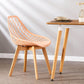 Eames Armless Dining Chairs Side Dining Chairs with Wood Legs (Set of 4) Clearhalo ' kitchen&dining_furn' 'Dining Chairs' 'Dining Tables & Seating' 'dining_chair' 'Furniture' 'furniture_dining_chair' 'Kitchen & Dining Furniture' 'kitchen' 4039336