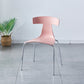 Stackable Dining Armless Chairs Indoor Dining Side Chairs with Metal Legs Pink 1 Piece Clearhalo ' kitchen&dining_furn' 'Dining Chairs' 'Dining Tables & Seating' 'dining_chair' 'furn' 'furn_dining_chair' 'Furniture' 'furniture_dining_chair' 'Kitchen & Dining Furniture' 'kitchen' 4039405
