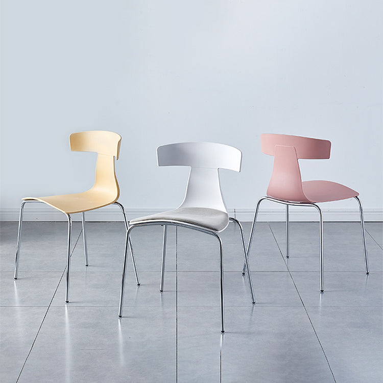 Stackable Dining Armless Chairs Indoor Dining Side Chairs with Metal Legs Clearhalo ' kitchen&dining_furn' 'Dining Chairs' 'Dining Tables & Seating' 'dining_chair' 'furn' 'furn_dining_chair' 'Furniture' 'furniture_dining_chair' 'Kitchen & Dining Furniture' 'kitchen' 4039411