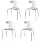 Stackable Dining Armless Chairs Indoor Dining Side Chairs with Metal Legs Off-White 4 Piece Set Clearhalo ' kitchen&dining_furn' 'Dining Chairs' 'Dining Tables & Seating' 'dining_chair' 'furn' 'furn_dining_chair' 'Furniture' 'furniture_dining_chair' 'Kitchen & Dining Furniture' 'kitchen' 4039421