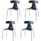 Stackable Dining Armless Chairs Indoor Dining Side Chairs with Metal Legs Black 4 Piece Set Clearhalo ' kitchen&dining_furn' 'Dining Chairs' 'Dining Tables & Seating' 'dining_chair' 'furn' 'furn_dining_chair' 'Furniture' 'furniture_dining_chair' 'Kitchen & Dining Furniture' 'kitchen' 4039430