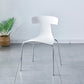 Stackable Dining Armless Chairs Indoor Dining Side Chairs with Metal Legs White 1 Piece Clearhalo ' kitchen&dining_furn' 'Dining Chairs' 'Dining Tables & Seating' 'dining_chair' 'furn' 'furn_dining_chair' 'Furniture' 'furniture_dining_chair' 'Kitchen & Dining Furniture' 'kitchen' 4039431
