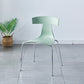 Stackable Dining Armless Chairs Indoor Dining Side Chairs with Metal Legs Light Green 1 Piece Clearhalo ' kitchen&dining_furn' 'Dining Chairs' 'Dining Tables & Seating' 'dining_chair' 'furn' 'furn_dining_chair' 'Furniture' 'furniture_dining_chair' 'Kitchen & Dining Furniture' 'kitchen' 4039434