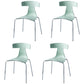 Stackable Dining Armless Chairs Indoor Dining Side Chairs with Metal Legs Light Green 4 Piece Set Clearhalo ' kitchen&dining_furn' 'Dining Chairs' 'Dining Tables & Seating' 'dining_chair' 'furn' 'furn_dining_chair' 'Furniture' 'furniture_dining_chair' 'Kitchen & Dining Furniture' 'kitchen' 4039436