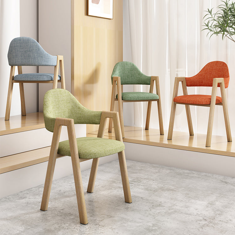 Metal Contemporary Side Chair Home Open Back Cushioned Dining Single Chair Clearhalo ' kitchen&dining_furn' 'Dining Chairs' 'Dining Tables & Seating' 'dining_chair' 'furn' 'furn_dining_chair' 'Furniture' 'furniture_dining_chair' 'Kitchen & Dining Furniture' 'kitchen' 4039460