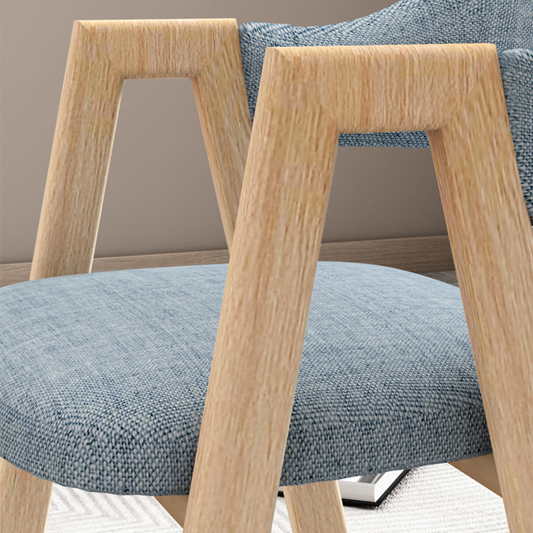 Metal Contemporary Side Chair Home Open Back Cushioned Dining Single Chair Clearhalo ' kitchen&dining_furn' 'Dining Chairs' 'Dining Tables & Seating' 'dining_chair' 'furn' 'furn_dining_chair' 'Furniture' 'furniture_dining_chair' 'Kitchen & Dining Furniture' 'kitchen' 4039466