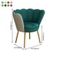 Scandinavian Style Metal Dining Chair Home Armless Cushion Crown Top Back Single Chair Clearhalo ' kitchen&dining_furn' 'Dining Chairs' 'Dining Tables & Seating' 'dining_chair' 'furn' 'furn_dining_chair' 'Furniture' 'furniture_dining_chair' 'Kitchen & Dining Furniture' 'kitchen' 4039497