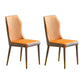 Scandinavian Style Oak Wood Chair Kitchen Dining Solid Back Side Chairs Orange 2 Piece Set Brass Gold Clearhalo ' kitchen&dining_furn' 'Dining Chairs' 'Dining Tables & Seating' 'dining_chair' 'furn' 'furn_dining_chair' 'Furniture' 'furniture_dining_chair' 'Kitchen & Dining Furniture' 'kitchen' 4039512