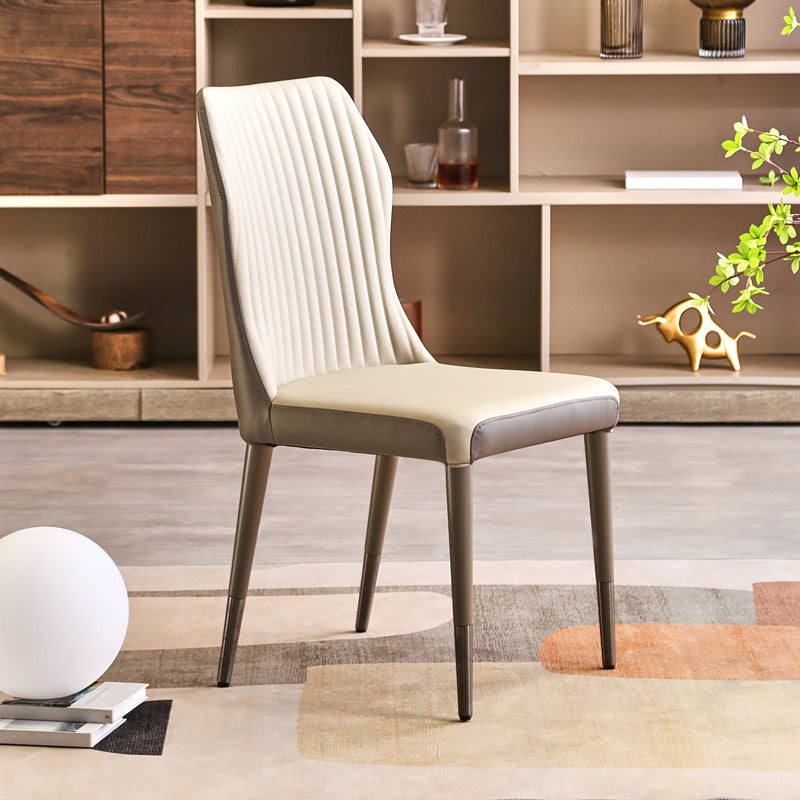 Scandinavian Style Oak Wood Chair Kitchen Dining Solid Back Side Chairs Beige 1 Piece Black Clearhalo ' kitchen&dining_furn' 'Dining Chairs' 'Dining Tables & Seating' 'dining_chair' 'furn' 'furn_dining_chair' 'Furniture' 'furniture_dining_chair' 'Kitchen & Dining Furniture' 'kitchen' 4039516