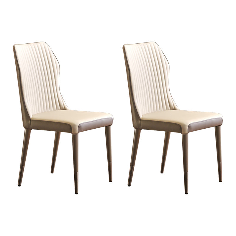 Scandinavian Style Oak Wood Chair Kitchen Dining Solid Back Side Chairs Beige 2 Piece Set Black Clearhalo ' kitchen&dining_furn' 'Dining Chairs' 'Dining Tables & Seating' 'dining_chair' 'furn' 'furn_dining_chair' 'Furniture' 'furniture_dining_chair' 'Kitchen & Dining Furniture' 'kitchen' 4039517