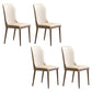 Scandinavian Style Oak Wood Chair Kitchen Dining Solid Back Side Chairs Beige 4 Piece Set Black Clearhalo ' kitchen&dining_furn' 'Dining Chairs' 'Dining Tables & Seating' 'dining_chair' 'furn' 'furn_dining_chair' 'Furniture' 'furniture_dining_chair' 'Kitchen & Dining Furniture' 'kitchen' 4039520