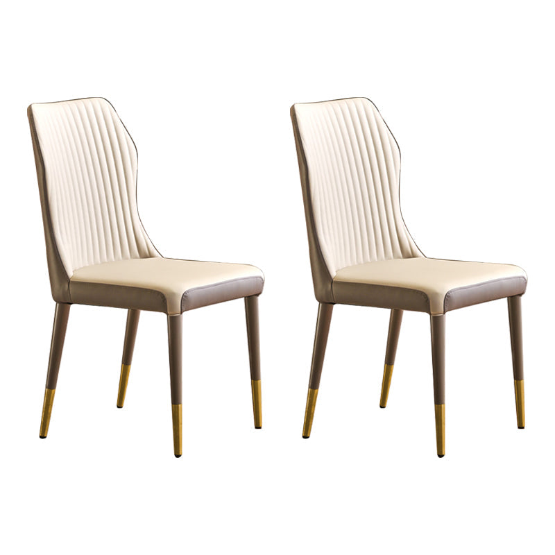 Scandinavian Style Oak Wood Chair Kitchen Dining Solid Back Side Chairs Beige 2 Piece Set Brass Gold Clearhalo ' kitchen&dining_furn' 'Dining Chairs' 'Dining Tables & Seating' 'dining_chair' 'furn' 'furn_dining_chair' 'Furniture' 'furniture_dining_chair' 'Kitchen & Dining Furniture' 'kitchen' 4039523
