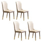 Scandinavian Style Oak Wood Chair Kitchen Dining Solid Back Side Chairs Beige 4 Piece Set Brass Gold Clearhalo ' kitchen&dining_furn' 'Dining Chairs' 'Dining Tables & Seating' 'dining_chair' 'furn' 'furn_dining_chair' 'Furniture' 'furniture_dining_chair' 'Kitchen & Dining Furniture' 'kitchen' 4039525
