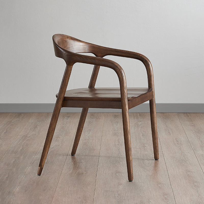 Traditional Style Ash Wood Chair Set Kitchen Dining Room Open Back Arm Chairs Clearhalo ' kitchen&dining_furn' 'Dining Chairs' 'Dining Tables & Seating' 'dining_chair' 'furn' 'furn_dining_chair' 'Furniture' 'furniture_dining_chair' 'Kitchen & Dining Furniture' 'kitchen' 4039561