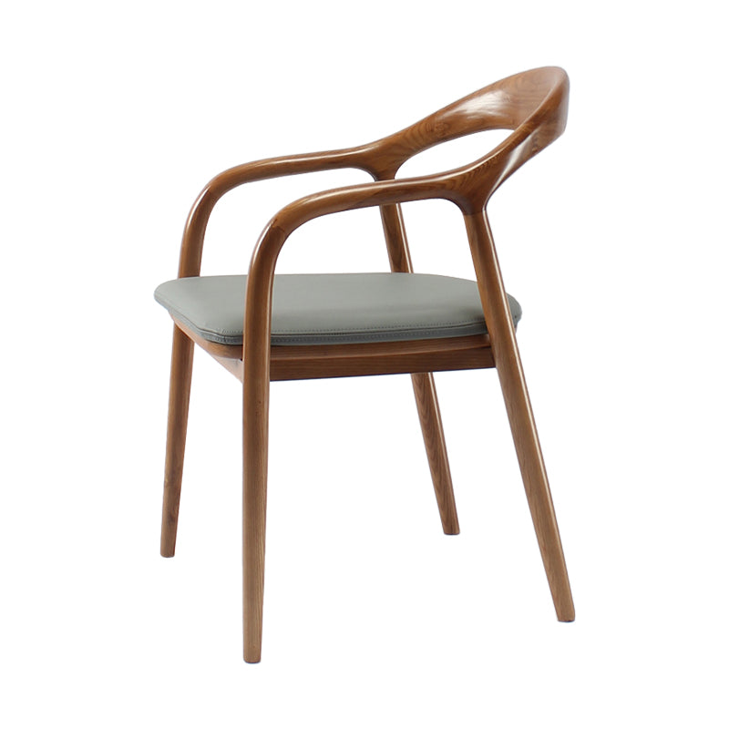 Traditional Style Ash Wood Chair Set Kitchen Dining Room Open Back Arm Chairs Grey 1 Piece Clearhalo ' kitchen&dining_furn' 'Dining Chairs' 'Dining Tables & Seating' 'dining_chair' 'furn' 'furn_dining_chair' 'Furniture' 'furniture_dining_chair' 'Kitchen & Dining Furniture' 'kitchen' 4039562