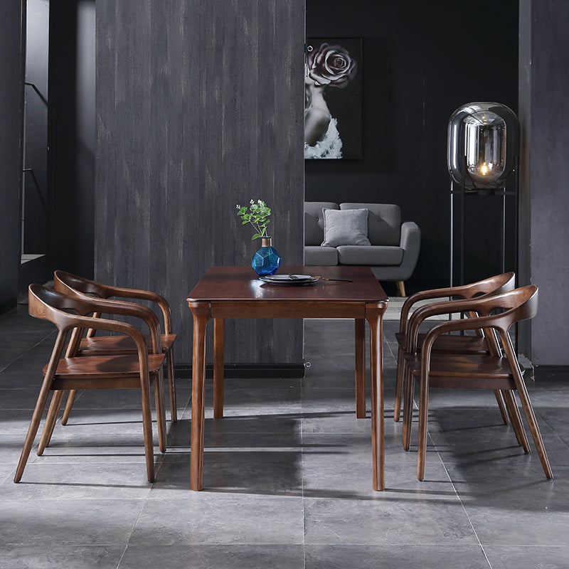 Traditional Style Ash Wood Chair Set Kitchen Dining Room Open Back Arm Chairs Clearhalo ' kitchen&dining_furn' 'Dining Chairs' 'Dining Tables & Seating' 'dining_chair' 'furn' 'furn_dining_chair' 'Furniture' 'furniture_dining_chair' 'Kitchen & Dining Furniture' 'kitchen' 4039564