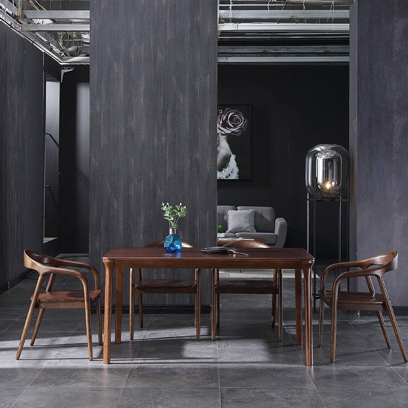 Traditional Style Ash Wood Chair Set Kitchen Dining Room Open Back Arm Chairs Clearhalo ' kitchen&dining_furn' 'Dining Chairs' 'Dining Tables & Seating' 'dining_chair' 'furn' 'furn_dining_chair' 'Furniture' 'furniture_dining_chair' 'Kitchen & Dining Furniture' 'kitchen' 4039571