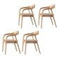 Traditional Style Ash Wood Chair Set Kitchen Dining Room Open Back Arm Chairs Wood 4 Piece Set Clearhalo ' kitchen&dining_furn' 'Dining Chairs' 'Dining Tables & Seating' 'dining_chair' 'furn' 'furn_dining_chair' 'Furniture' 'furniture_dining_chair' 'Kitchen & Dining Furniture' 'kitchen' 4039580